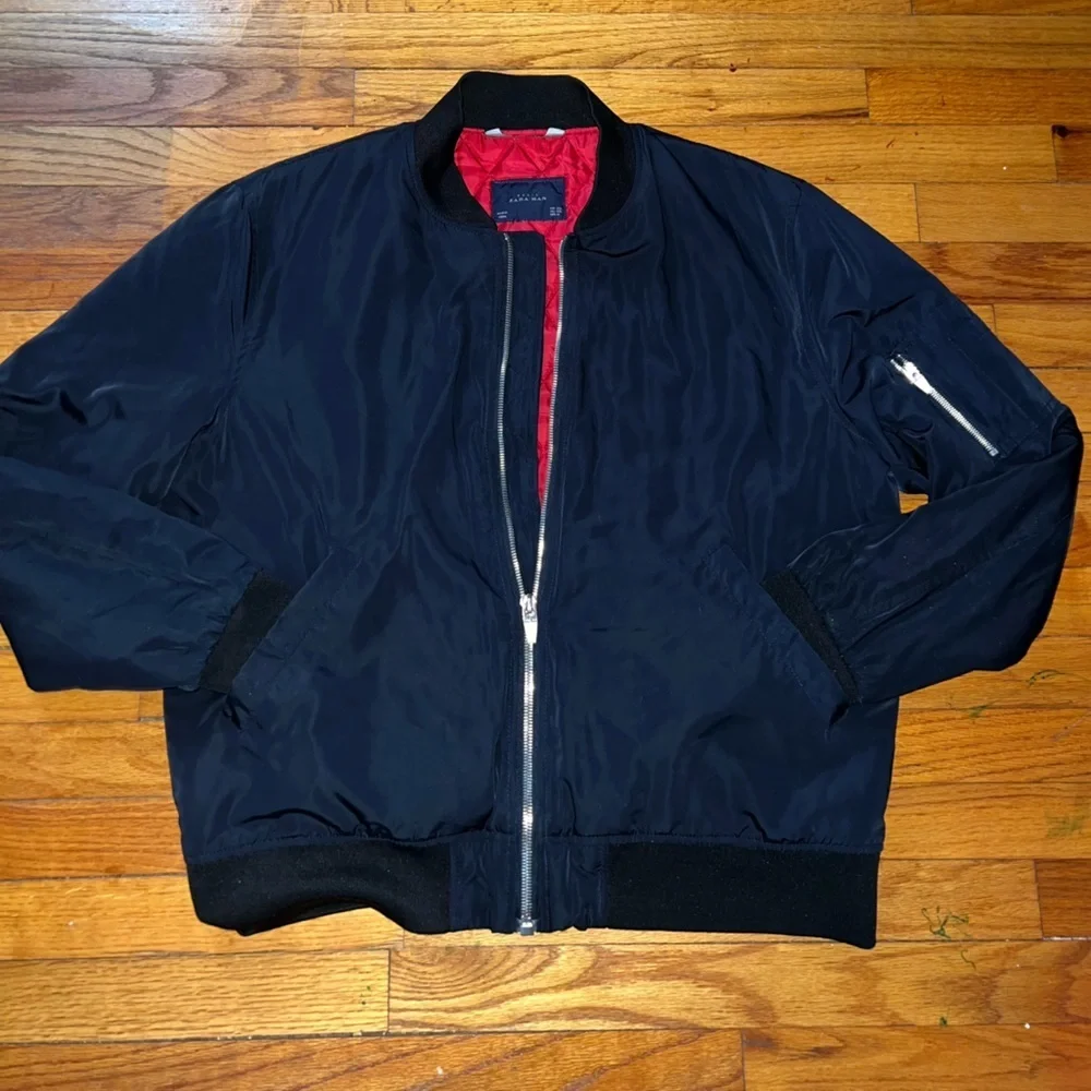 Zara man bomber flight jacket